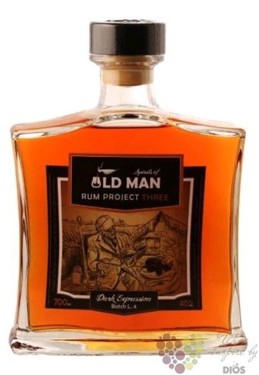 Old Man  Project 3.Dark expression  aged Caribbean rum 40% vol.  0.70 l