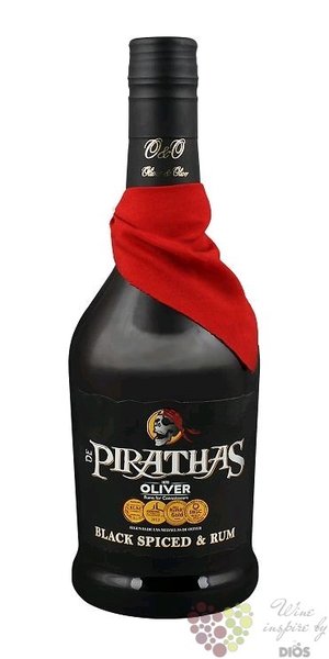 de Pirathas  Black spiced  rum of Dominican republic 35% vol.    0.70 l