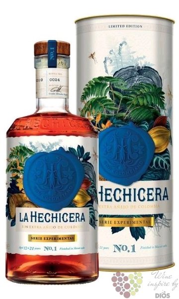 la Hechicera  Experimental cask no.1 Moscatel wine  aged Colombian rum 43% vol.  0.70 l