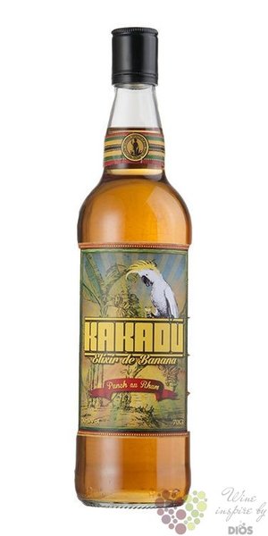 Kakadu  Elixir de Banana  Caribbean flavored rum 30% vol.  0.70 l