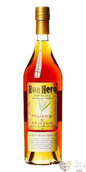 Hero  Spicy y dulce  aged rum of Dominican republic 33% vol.   0.70 l