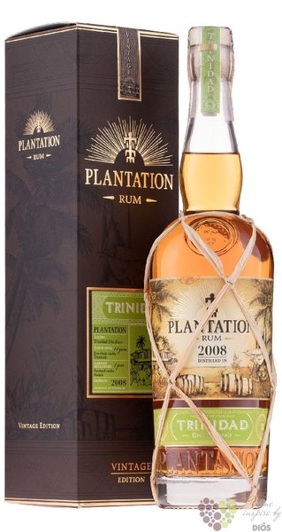 Plantation Vintage edition 2008  Trinidad  aged Caribbean rum 42% vol.  0.70 l