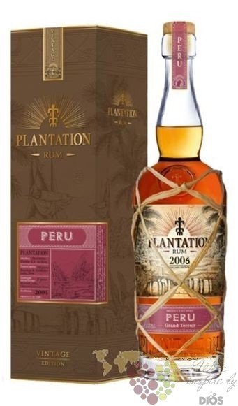 Plantation Vintage edition 2006  Peru  aged Peruan rum 43.1% vol.  0.70 l