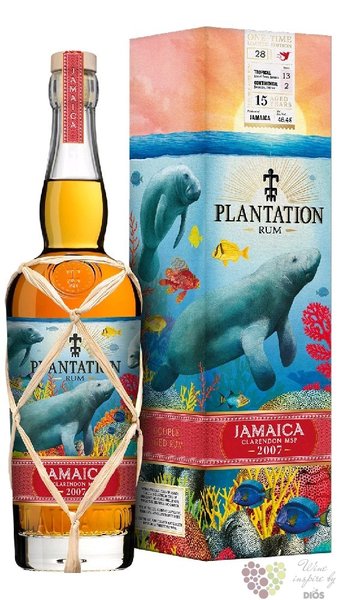 Plantation Single cask 2021  Clarendon MSP 2007  Jamajcan rum 48.4% vol.  0.70 l