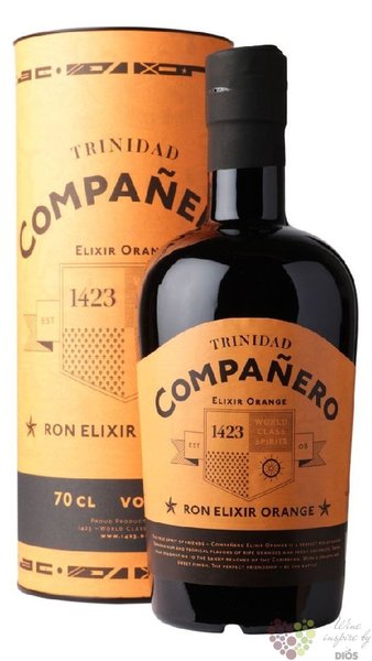 Companero 1423  Elixir Orange  flavored Trinindad rum 40% vol.  0.70 l