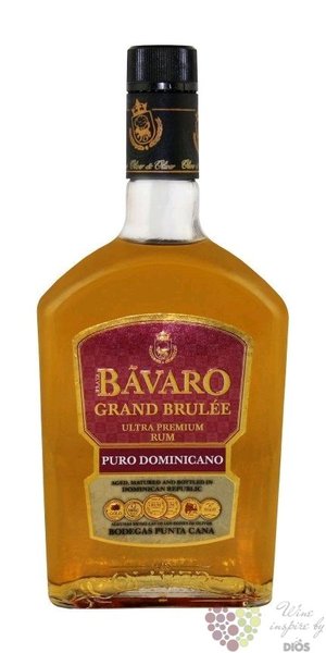 Bavaro  Grand brule  rum of Dominican republic 38% vol.   0.70 l