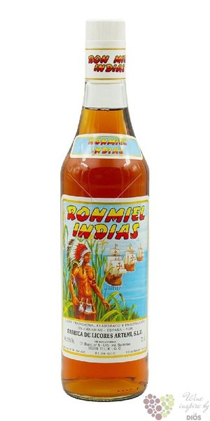 Ron Miel Indias  Honey  Spanish rum liqueur by Artemi 20 % vol.  0.70 l