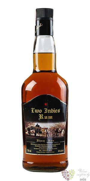 Two Indies aged Indian rum by Amrut 42.8% vol.  0.70 l