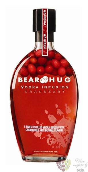 Bear Hug  Cranberry  flavored American vodka 21% vol. 1.00 l