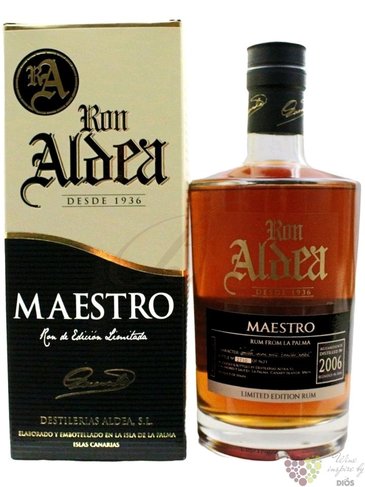 Aldea  Maestro  2006 aged 10 years ltd. edition of la Palma rum 40% vol.  0.70 l