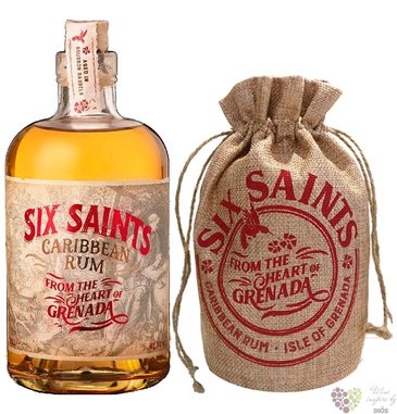 Six Saints  Bourbon barrel  bag set Grenada rum 41.7% vol.  0.70 l