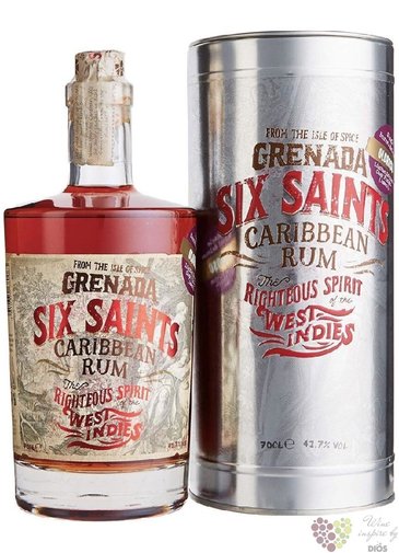 Six Saints  Sherry Oloroso cask  gift tin Grenada rum 41.7% vol.  0.70 l