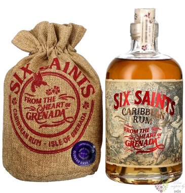 Six Saints  Sherry Oloroso cask  gift bag Grenada rum 41.7% vol.  0.70 l