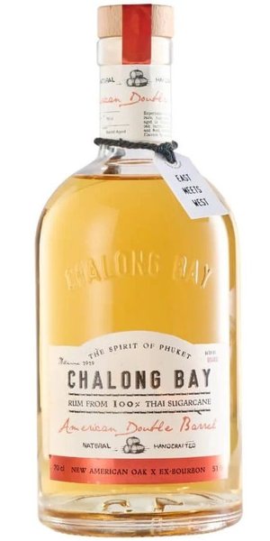 Chalong bay Double Barrel  US Oak &amp; Bourbon  Thailand rum 51% vol.  0.70