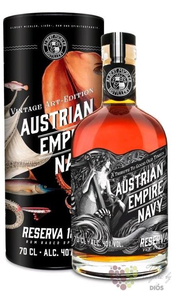 Austrian Empire Navy  Reserva 1863 Art collection 2021  rum based spirits 40% vol.  0.70 l