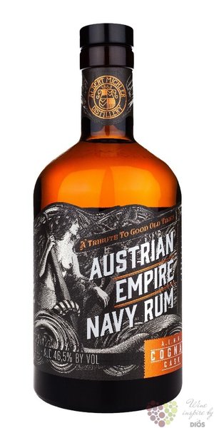 Austrian Empire Navy  Double cognac cask  aged rum of Barbados 46,5% vol  0,70 l
