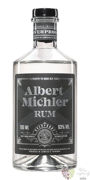 Albert Michler  Overproof White  aged rum of Jamaican  63% vol.  0.70 l