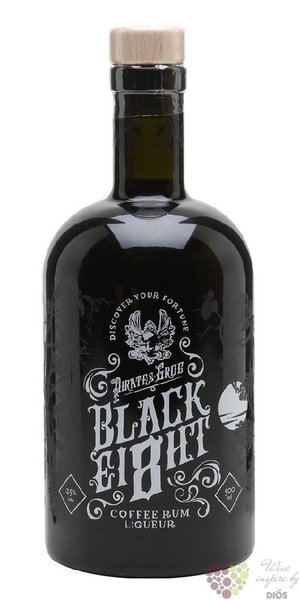 Pirates Grog  Black ei8ht  coffee flavored rum of Honduras 25% vol.  0.50 l
