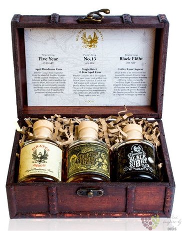 Pirates Grog  Tasting set  aged rum of Honduras  3x0.05l
