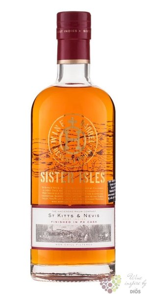 Sister Isles wine barrels reserve  PX cask  aged rum of St. Kitts &amp; Nevis 45%vol.  0.70 l