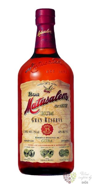 Matusalem  Gran reserva  aged 15 years Cuban rum 40% vol.  0.70 l