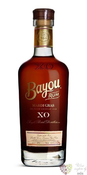 Bayou  XO Mardi gras  aged American rum 40% vol.  0.70 l