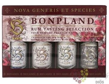 Bonpland „ Tasting selection ” blended Caribbean rum 40% vol.  4x0.05 l