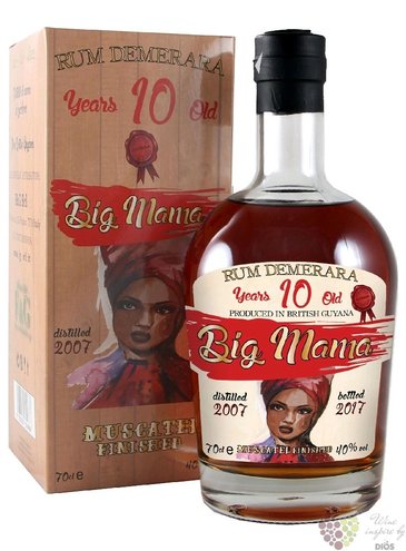 Big Mama 2007  Muscatel finished  aged 10 years Demerara rum 40% vol. 0.70 l
