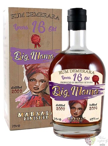 Big Mama 2003  Marsala finished  aged 16 years Demerara rum 40% vol. 0.70 l