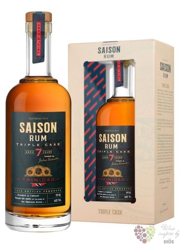 Saison  vintage rum of Trinidad  aged 7 years caribbean rum by Tessendier &amp; fils 48% vol.0.70