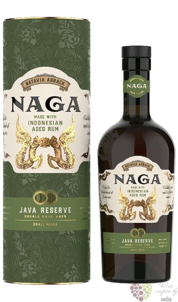 Naga  Java Reserve  gift tube aged Indonesian rum 40% vol.  0.70 l