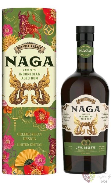 Naga  Java Reserve Celebtration  aged Indonesian rum 40% vol.  0.70 l