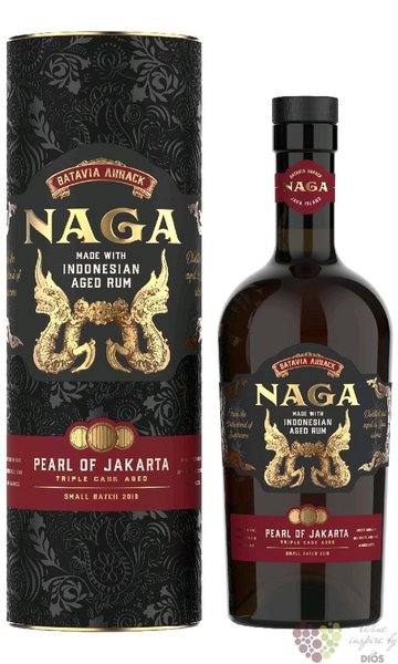 Naga  Pearl of Jakarta  triple cask aged Indonesian rum 42.7% vol.  0.70 l