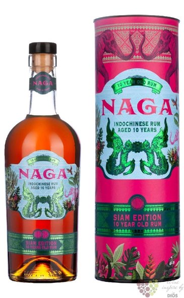 Naga  Siam cask  aged 10 years Indonesia rum 40% vol.  0.70 l