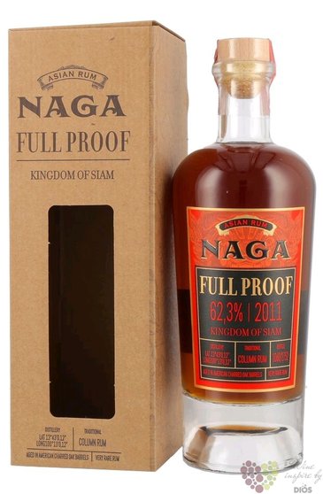 Naga  Full Proof   2011 single cask Indonesian rum 62.3% vol. 0.70 l