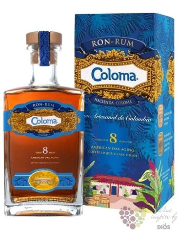 Hacienda Coloma aged 8 years Colombian rum 40% vol.  0.70 l
