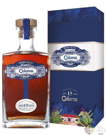 Hacienda Coloma aged 15 years Colombian rum 40% vol.  0.70 l