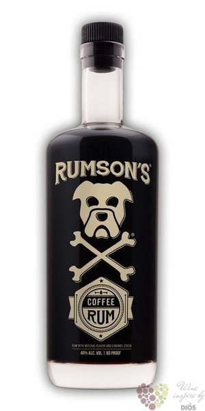 Rumson´s „ Coffee ” flavored lightly aged caribbean rum 40% vol.  0.75 l