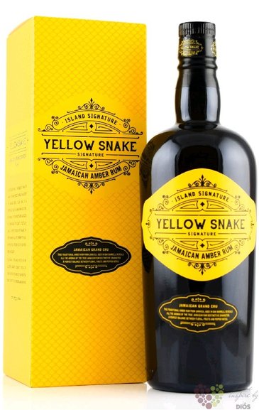 Island Signature  Yellow Snake  gift box dark Jamaican rum Odevie Sas 40% vol.  0.70 l