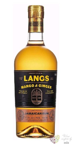 Langs  Mango &amp; Ginger  infused Jamaican rum 37.5% vol.  0.70 l