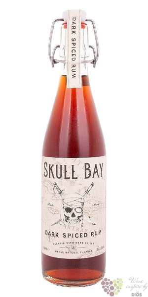 Skull Bay  Dark Spiced historical bottle  flavored Caribbean rum 37.5% vol.  0.50 l
