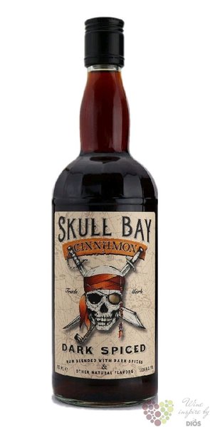 Skull Bay  Dark Spiced Cinnamon  flavored Caribbean rum 37.5% vol.  0.70 l