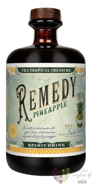 Remedy  Pineapple  flavored Caribbean rum 40% vol.  0.70 l
