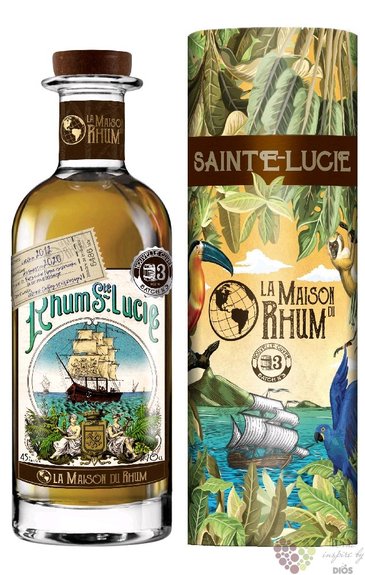Santa Lucia distilery 2012  la Maison du Rhum III.  aged Caribbean rum 45% vol.  0.70 l