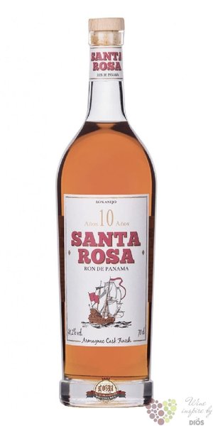 Santa Rosa 10 years aged caribbean rum of Panama 41.2% vol.  0.70 l