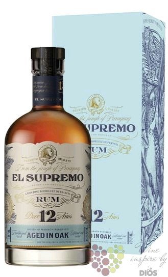 el Supremo aged 12 years gift box Paraguay rum 40% vol.  0.70 l