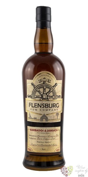 Flensburg  Barbados &amp; Jamaica  aged Caribbean rum 40% vol.  0.70 l