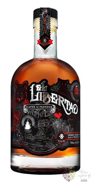 el LibertaD „ Flavor of Freedom Sherry cask ” aged 8 years Dominican rum 41.8% vol.  0.70 l