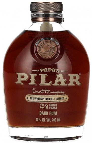 Papas Pilar  Rye Whiskey Barrel Finished   24 Solera Dark Rum  43%0.70l