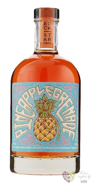RockStar  Pineapple Grenade  overproof spiced Guyanan rum 65% vol.  0.50 l